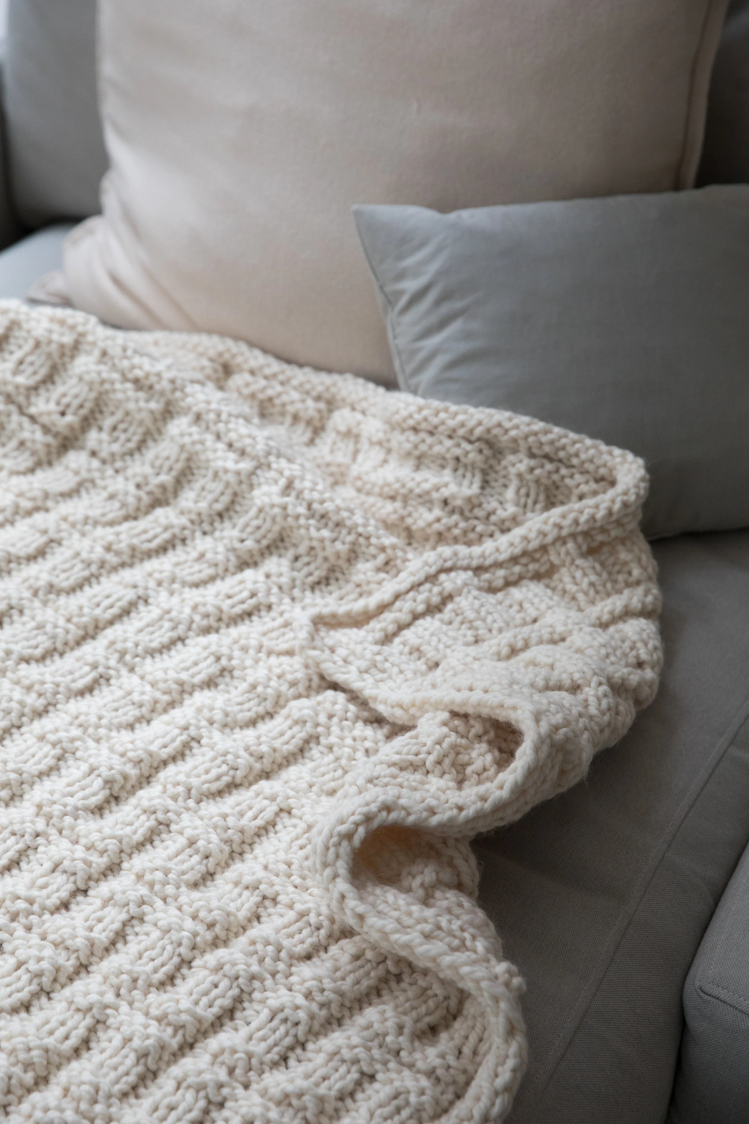Textured Afghan (Knit) - Image 3