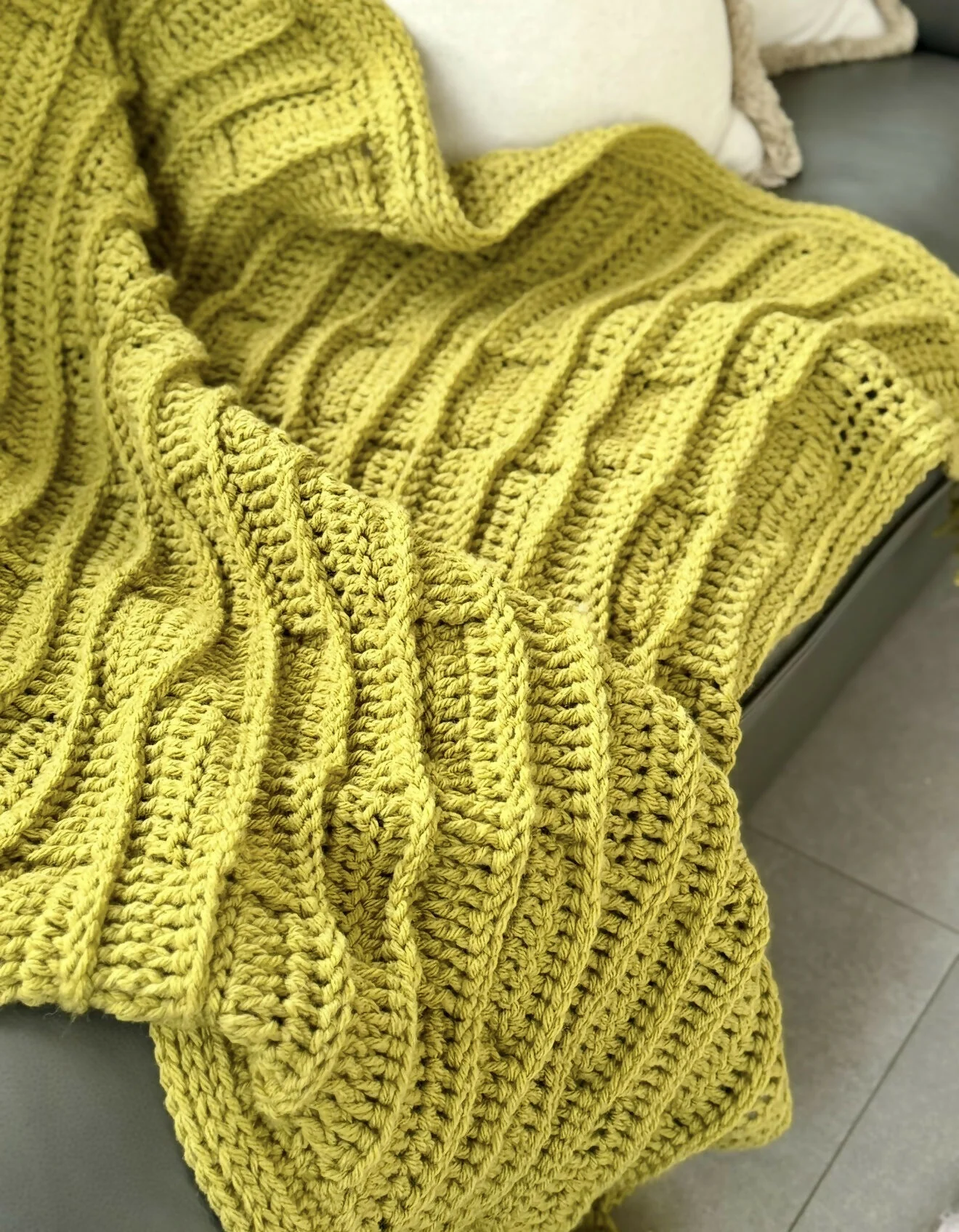 Textured Ridge Throw (Crochet) - Image 2