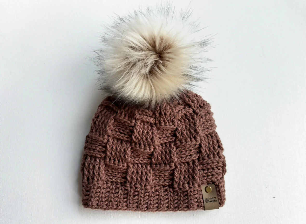The Bowie Basketweave Beanie (Crochet) - Image 4