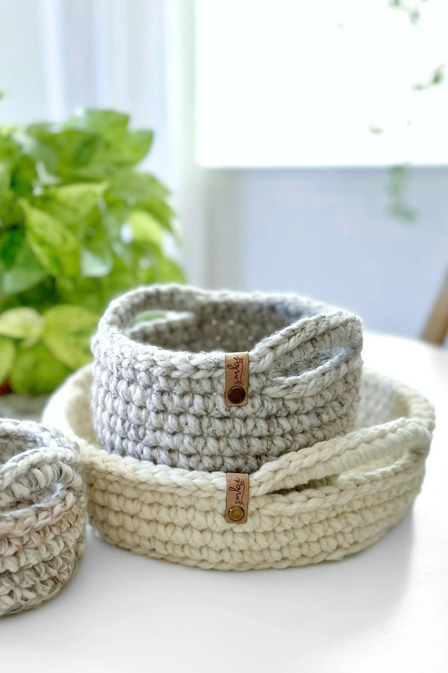 The Little Handle Basket (Crochet) - Image 2