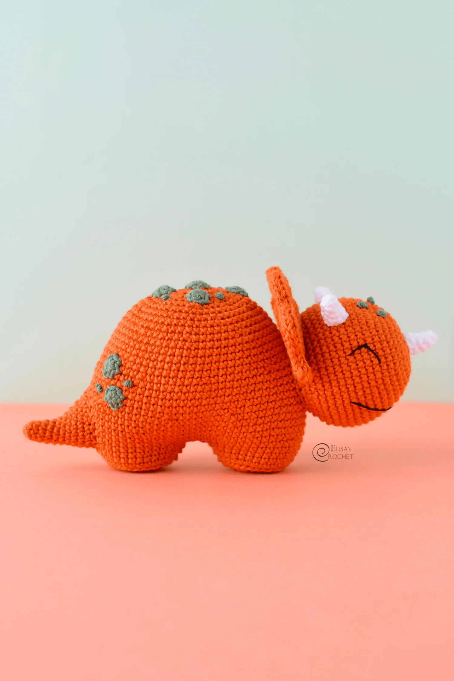 Trevor the Triceratops (Crochet)