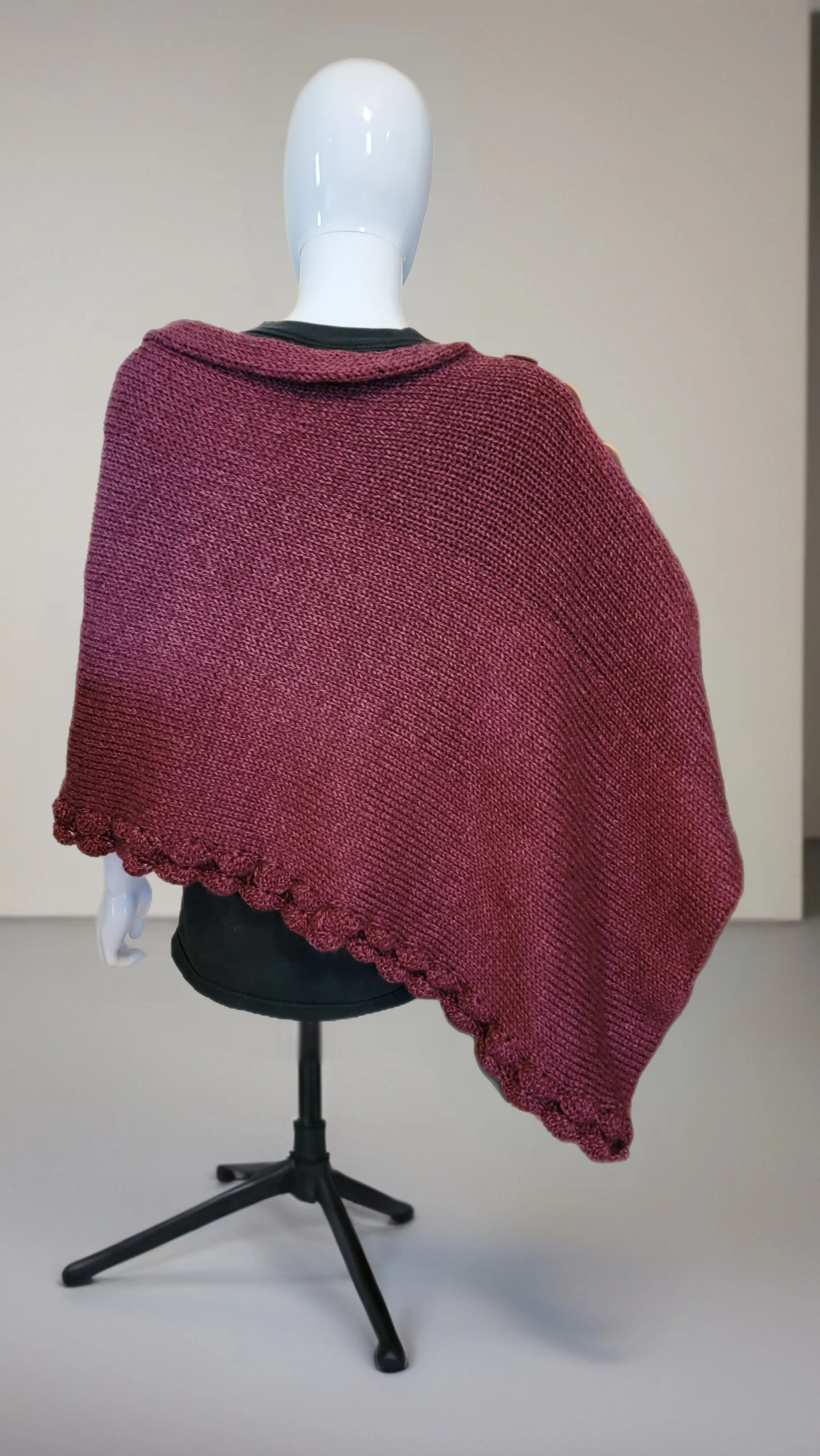 Urban Elegance Shawl (Circular Knitting Machine & Crochet) - Image 3
